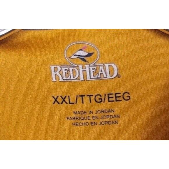 Red Head Brand Co Men’s Polo Shirt 2XL Yellow Gray Colorblock Outdoor Casual - Picture 3 of 5